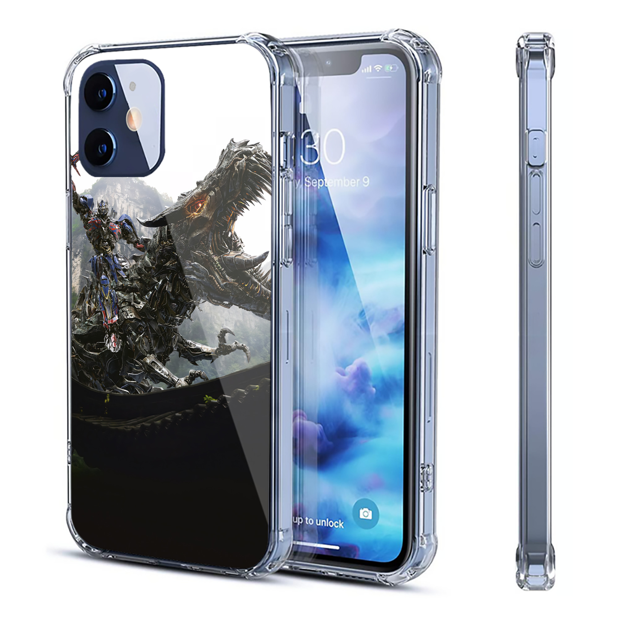（画像用） Transformers トランスフォーマー 【iPhone 12シリーズ対応】透明スマホケース（クリアソフトケース）